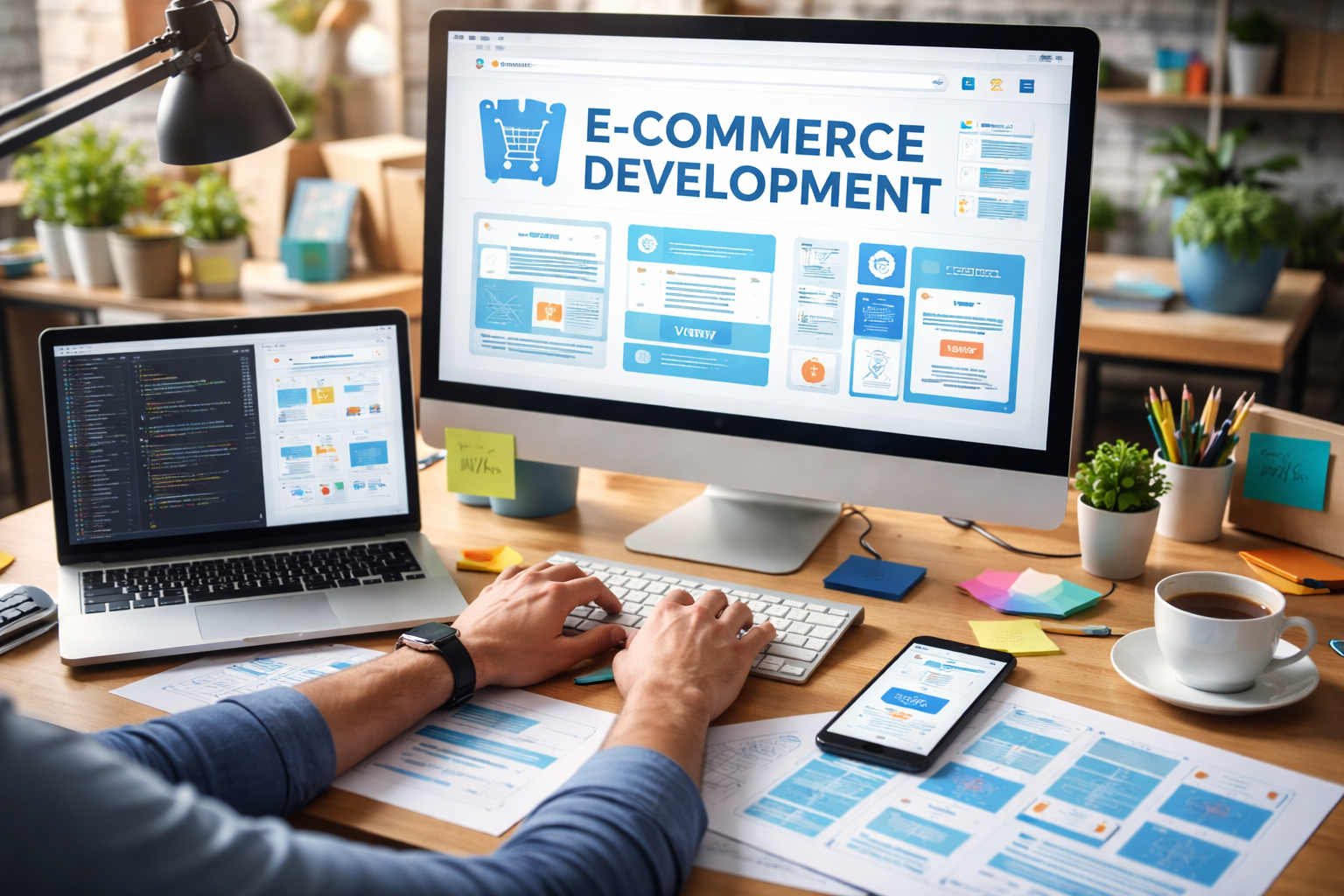 Customer eCommerce development with latest technologies